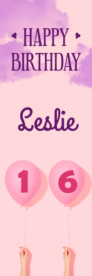 Custom Outdoor Yard Signs Multiple Sizes Happy Birthday Leslie