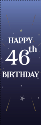 Custom Outdoor Yard Signs Multiple Sizes Happy Birthday 46th