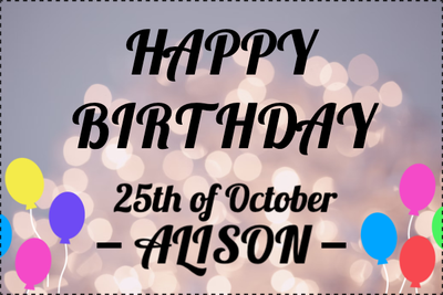 Custom Outdoor Yard Signs Multiple Sizes Happy Birthday Alison