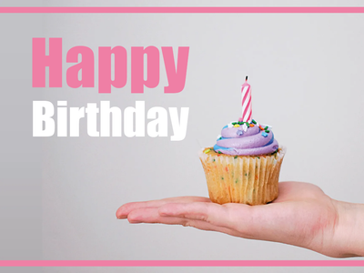 Custom Outdoor Yard Signs Multiple Sizes Birthday Cupcake
