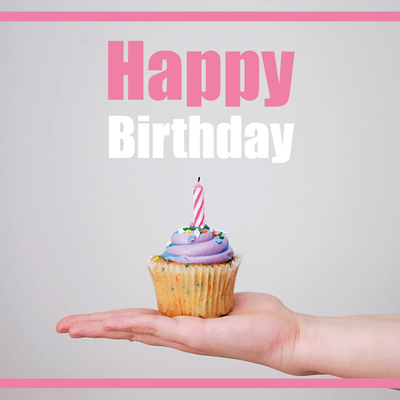 Custom Outdoor Yard Signs Multiple Sizes Birthday Cupcake