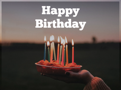 Custom Outdoor Yard Signs Multiple Sizes Happy Birthday Roll