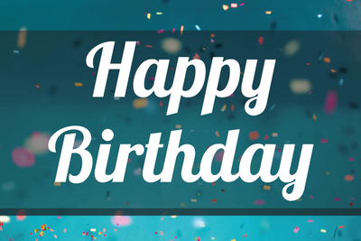 Custom Outdoor Yard Signs Multiple Sizes Birthday Confetti