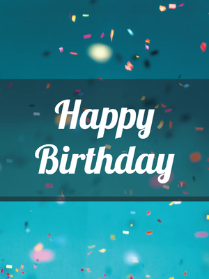 Custom Outdoor Yard Signs Multiple Sizes Birthday Confetti