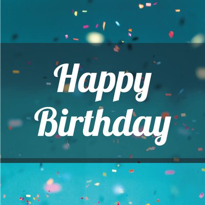 Custom Outdoor Yard Signs Multiple Sizes Birthday Confetti