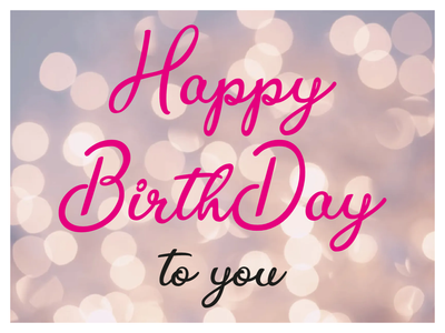 Custom Outdoor Yard Signs Multiple Sizes Happy Birthday Lights