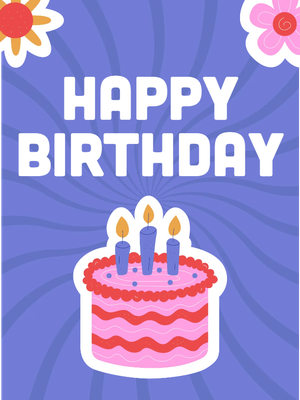 Custom Outdoor Yard Signs Multiple Sizes Birthday Flowers