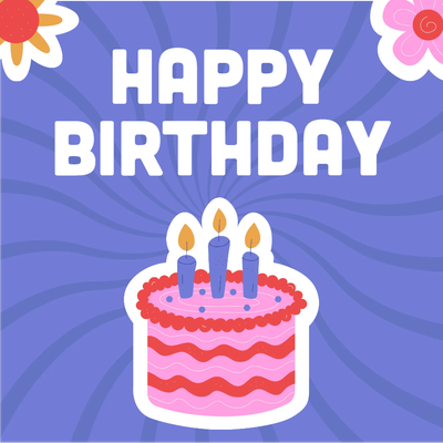 Custom Outdoor Yard Signs Multiple Sizes Birthday Flowers