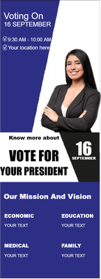 Custom Business Flyers Multiple Sizes Vote President