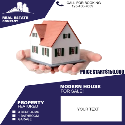 Custom Business Flyers Multiple Sizes Modern House