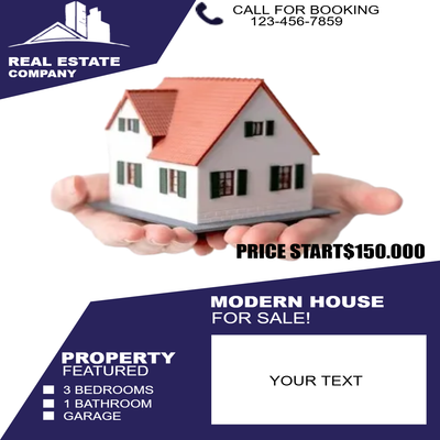 Custom Business Flyers Multiple Sizes Modern House