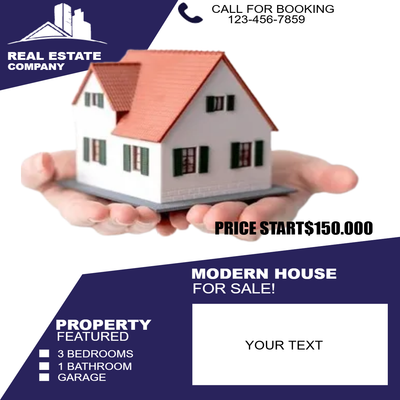 Custom Business Flyers Multiple Sizes Modern House