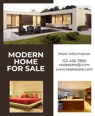 Custom Business Flyers Multiple Sizes Modern Home