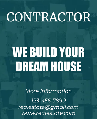 Custom Business Flyers Multiple Sizes Contractor House