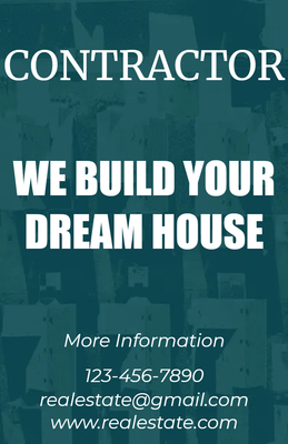 Custom Business Flyers Multiple Sizes Contractor House
