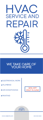 Custom Business Flyers Multiple Sizes HVAC Service