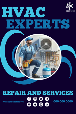 Custom Business Flyers Multiple Sizes HVAC Experts