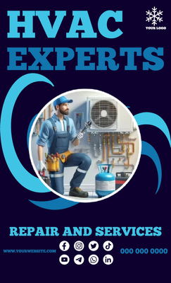 Custom Business Flyers Multiple Sizes HVAC Experts