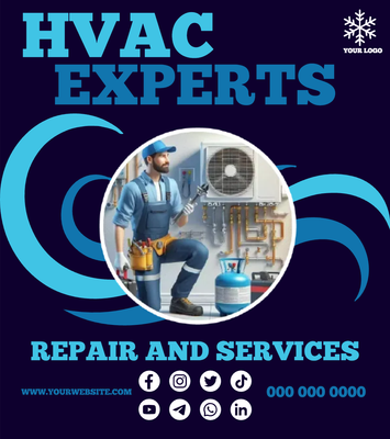 Custom Business Flyers Multiple Sizes HVAC Experts