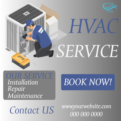 Custom Business Flyers Multiple Sizes HVAC Services