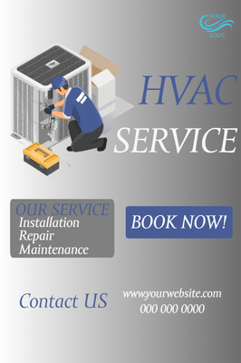 Custom Business Flyers Multiple Sizes HVAC Services