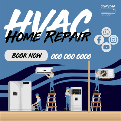 Custom Business Flyers Multiple Sizes HVAC Home Repair