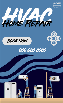 Custom Business Flyers Multiple Sizes HVAC Home Repair