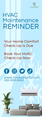 Custom Business Flyers Multiple Sizes HVAC Maintenance