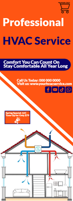 Custom Business Flyers Multiple Sizes HVAC Professional