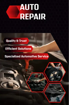 Custom Business Flyers Multiple Sizes  Auto Repair