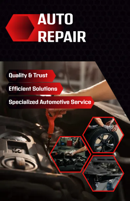 Custom Business Flyers Multiple Sizes  Auto Repair