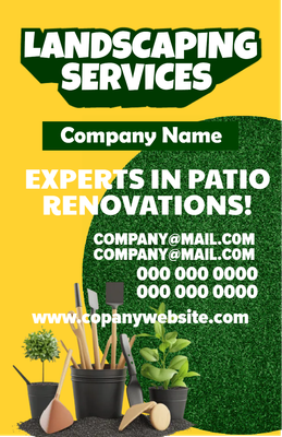 Custom Business Flyers Multiple Sizes  Land Scaping Services