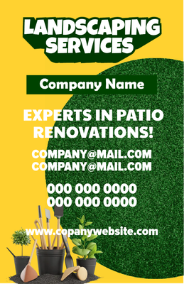 Custom Business Flyers Multiple Sizes  Land Scaping Services