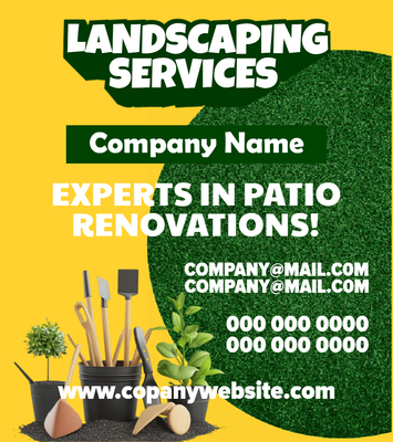 Custom Business Flyers Multiple Sizes  Land Scaping Services