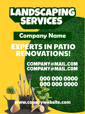 Custom Business Flyers Multiple Sizes  Land Scaping Services