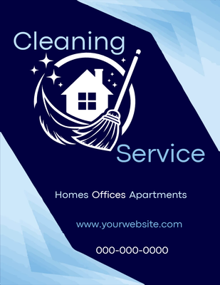 Custom Business Flyers Multiple Sizes Cleaning Service