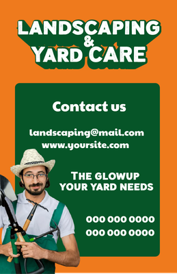 Custom Business Flyers Multiple Sizes Yard Care