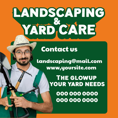 Custom Business Flyers Multiple Sizes Yard Care