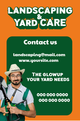 Custom Business Flyers Multiple Sizes Yard Care