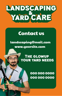 Custom Business Flyers Multiple Sizes Yard Care