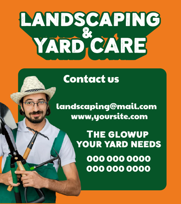 Custom Business Flyers Multiple Sizes Yard Care