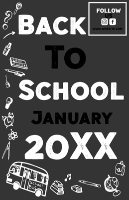 Custom Business Flyers Multiple Sizes Class Begins 2