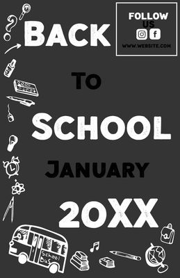 Custom Business Flyers Multiple Sizes Class Begins 2