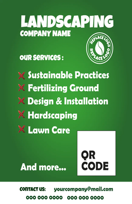 Custom Business Flyers Multiple Sizes Landscaping