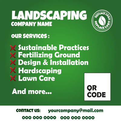 Custom Business Flyers Multiple Sizes Landscaping