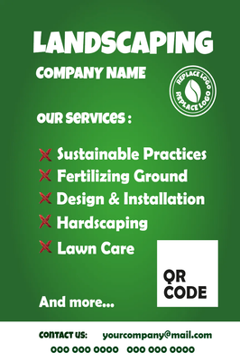 Custom Business Flyers Multiple Sizes Landscaping