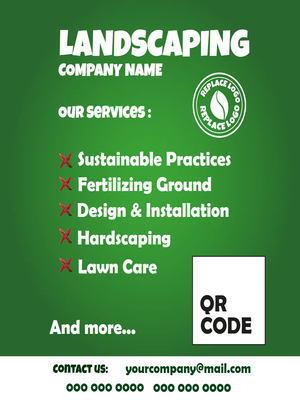 Custom Business Flyers Multiple Sizes Landscaping