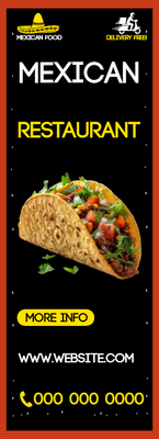 Custom Business Flyers Multiple Sizes Mexican Restaurant