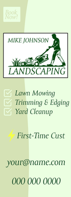 Custom Business Flyers Multiple Sizes Landscaping Book Now!