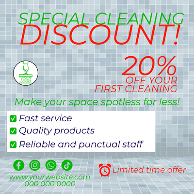 Custom Business Flyers Multiple Sizes Special Cleaning